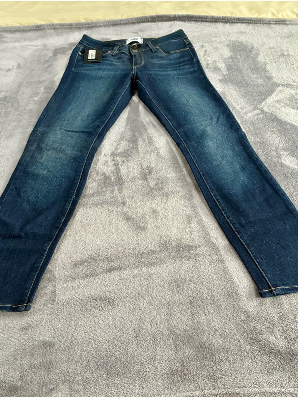 PAIGE Dark Blue Skinny Jeans for Women